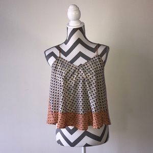 Cute, Trendy, Patterned Cropped Tank